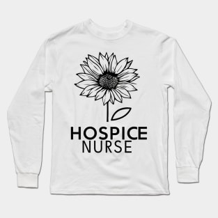 Hospice Nurse " sunflower " Long Sleeve T-Shirt